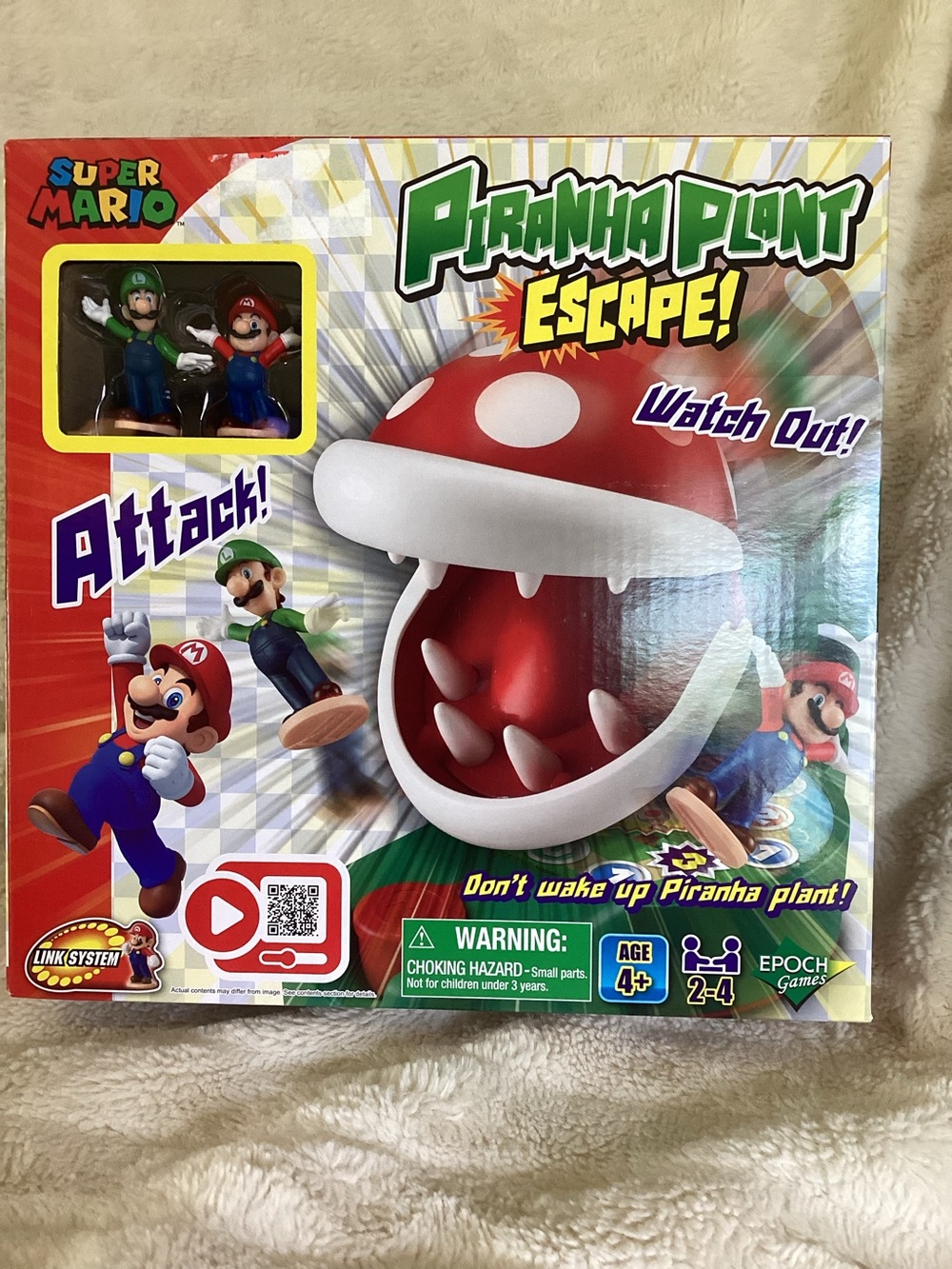 Super Mario Piranha Plant Escape Tabletop Game – Kids Family Board EPOCH GAMES